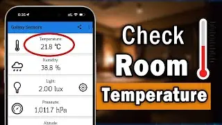 How to check room temperature in mobile | check room temperature