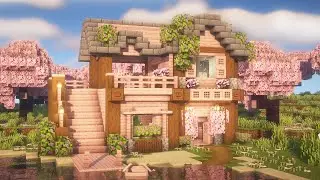 Minecraft: How to build a Cherry Blossom Survival House