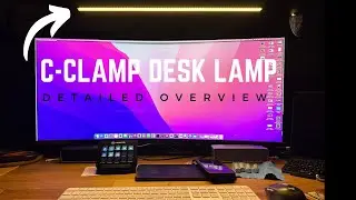 Best C-Clamp Desk lamp for Ultragear Ultrawide Monitor - KableRika LED desk lamp overview
