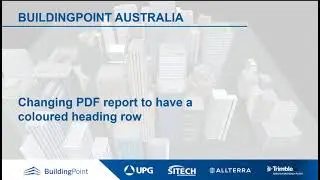 Tekla Structures - Changing PDF report to have a coloured header row