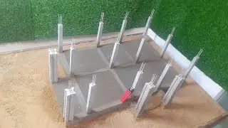 Pour The Pillar and Make The Background. How Build a House Mini World #4.