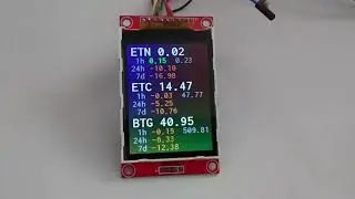 Bitcoin altcoin cryptocurrency price ticker Nodemcu ILI9341