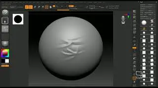 Zbrush-Custom Brush with icon- fast and simple-wrinkle brush