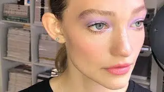 Fresh With a Pop of Purple Makeup