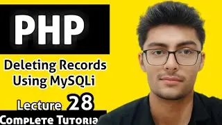 Deleting Records in PHP | How to Delete Records From MySQli | PHP Tutorials 