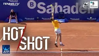 Nadal Hits Twirling Overhead Hot Shot In Barcelona Final 2018