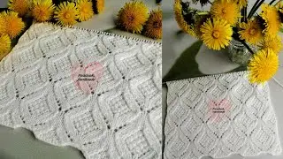 Красивый ажур с жемчужной сердцевиной, схема в описании