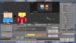 Blender Tutorial - Using the NLA Editor to Mix Actions to Make More Complex Animations Part 2