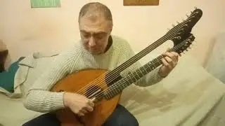 School of folk Gipsy dance "Monisto" Показ старинной гитары.  Michael Nowy wien anno 1920