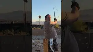 Honshu Historic Forge Viking Sword - first cuts with this new sword model