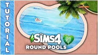 How to build ROUND BASE GAME POOLS in Sims 4 | Sims 4 Tutorial | Kate Emerald
