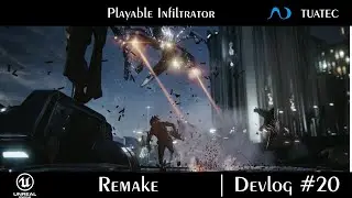 Remake: Playable Infiltrator - Weekend Side Scroller | #UE5 Devlog #20