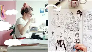 a full week of drawing at my art studio + life update