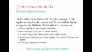 Convertisseur m2ts.mp4