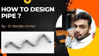 How to design hollow pipe in 3D.