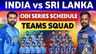 India vs sri lanka odi series schedule and squad 2024|India odi squad against sri lanka|Sri lanka od