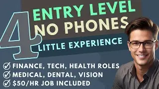 4 ENTRY LEVEL WORK FROM HOME JOBS | LITTLE EXPERIENCE REQUIRED 