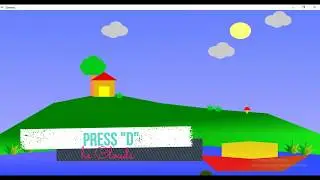 Village Scenario OpenGL Project | Cloud Animation | C++ Computer Graphics Program for moving Ship