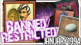First Banned Cards in MTG History (1994) - Banned and Restricted