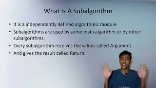 sub algorithm in data structure|| in Hindi || Tutorial || Data Structure part 7