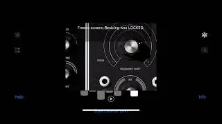 JAX ONE Frequency Shifter - UI Test iPhone