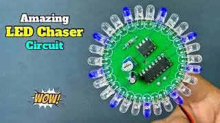 Amazing LED Chaser Circuit | Led Chaser Circuit | Led Chaser Using 555 & 4017 IC