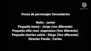 Los Créditos del canal y Outro