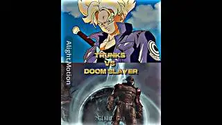 Trunks Vs Doom Slayer | Tek It | #edit #debate #1v1 #viral #anime #dbz #trunks #doometernal