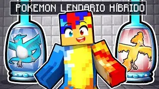 Virei uma FUSÃO de POKEMON LENDARIO de FOGO e LENDARIO de GELO no Minecraft