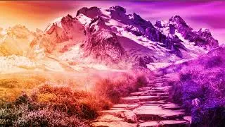 1 of gradient ambient Mountain path - hue lights