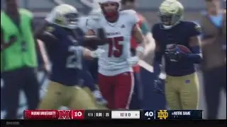 College Football 25 Notre Dame Vs. Miami University Dynasty Week 4 Highlights