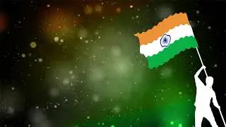 HD Independence Day Flag Animation | Man Waving Flag Animation | Kishore tv