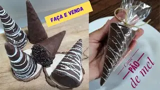 PÃO DE MEL NO CONE PERFEITO aprenda passo a passo a fazer o melhor Pão de mel no cone da sua vida