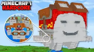 I Built A HAPPY GHAST BASE In Minecraft Hardcore (