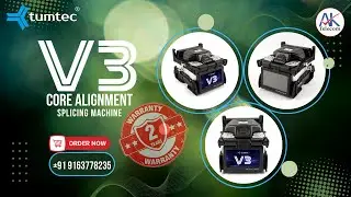 TUMTEC V3 SPLICING MACHINE II #tumtec #opticalfiber #fiberopticequipment #ftth #fusionsplicer
