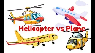 Helicopter and Plane vocabulary: A Comparison of Airborne Marvels! 🚁✈️