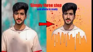 Photo editing with dripping effect splatter effect in photoshop cc 2020| Asad FUTURE WORLD