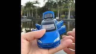 Tesla Model S Model 3 Alloy Car Model Simulation Diecast Metal Toy Car Vehicles Model Collection