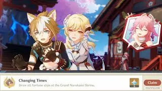 All Fortune Slip Choices in Gorou's hangout