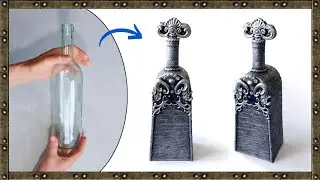Como transformar garrafas de vidro simples em decoração Vintage