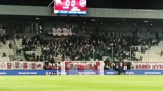 Doping kibiców Cracovii na meczu z Rakowem Częstochowa | 22.11.2021