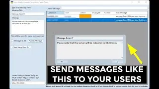 Send popup notifications to users