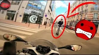 MOTARDS FRANÇAIS vs CYCLISTES et TROTTINETTES | QUOTIDIEN 