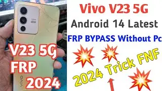 Vivo V23 5G ( Android 14 ) Frp Bypass | Vivo V23 5G Frp Bypass without Pc | Vivo Android 14 Frp 2024