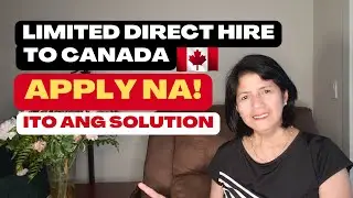 LIMITED DIRECT-HIRING FROM THE PHILIPPINES ITO ANG SOLUTION!
