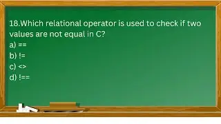 C BASICS QUIZ