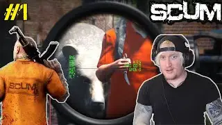 SCUM IN 2023: BEAR ATTACK & GETTING STARTED (ADMIN HELPS ME OUT)