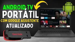 Android TV Portátil 2024: Rodando Direto do Pen Drive Para Notebook fraco
