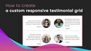 How to create a testimonial grid layout block in Gutenberg Block Editor without coding - CBB