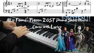 All is Found - Frozen 2 OST Piano Sheet Music Cover + Lyrics